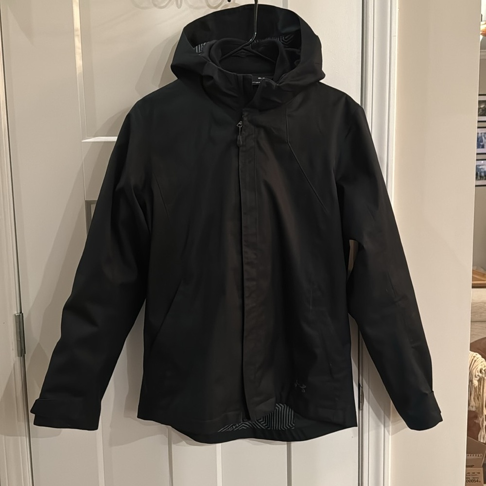 Under Armour Black Winter Jacket, removable fleece insert